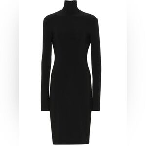Norma Kamali Black Long Sleeve Turtleneck Dress